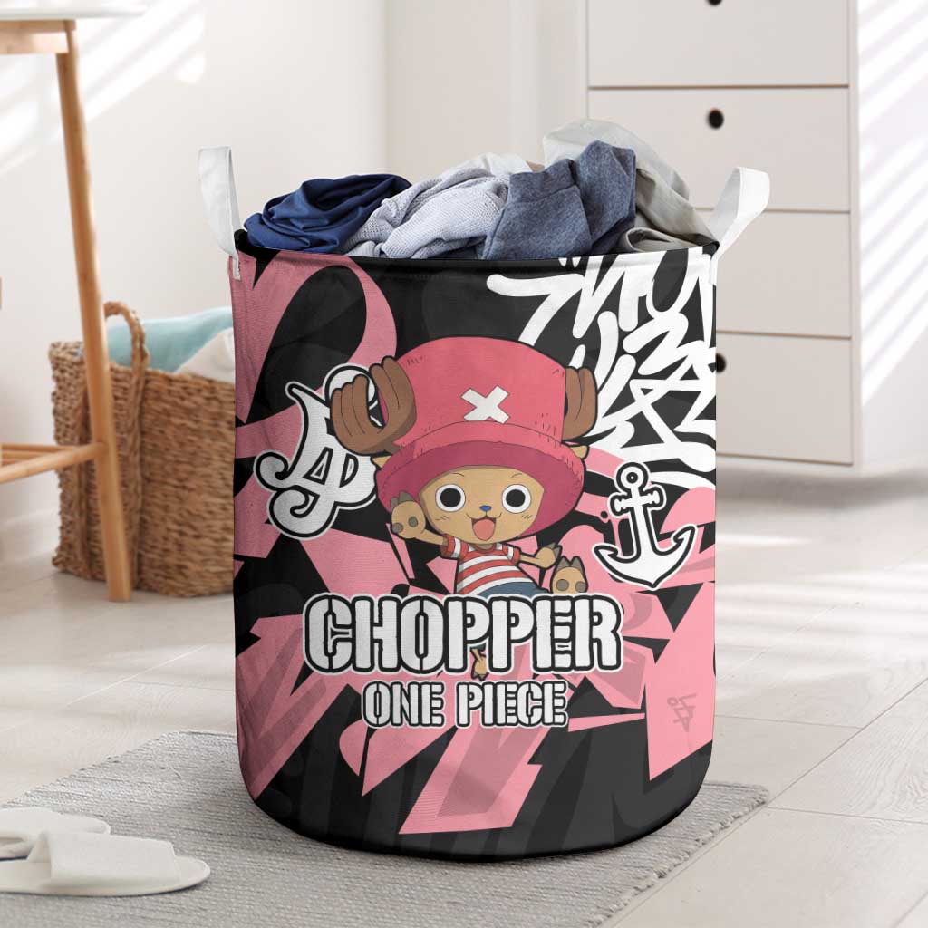Tony Tony Chopper One Piece Laundry Basket Graffiti Street Art Anime Collage