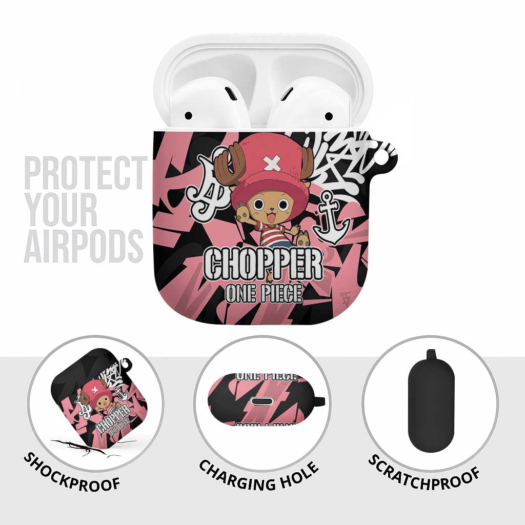 Tony Tony Chopper One Piece AirPods Case Graffiti Street Art Anime Collage