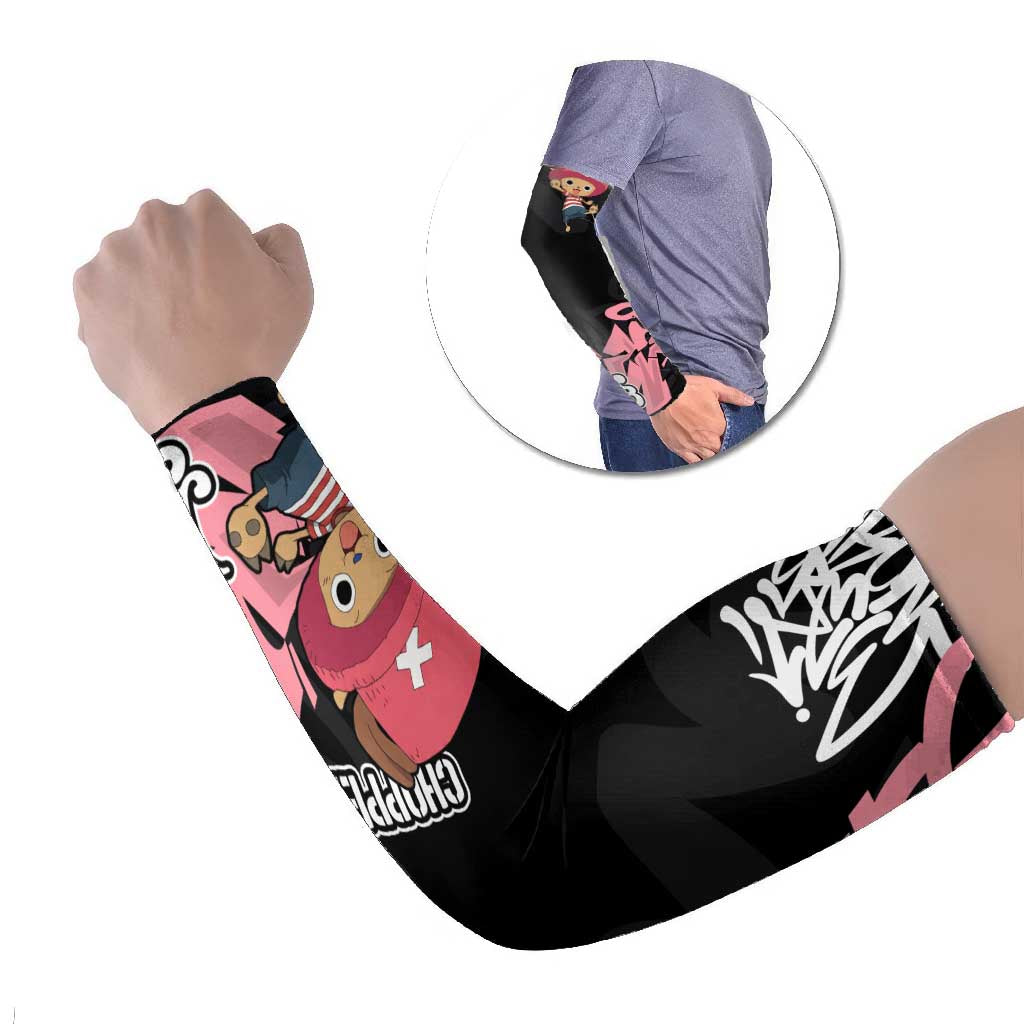Tony Tony Chopper One Piece Arm Sleeves Graffiti Street Art Anime Collage