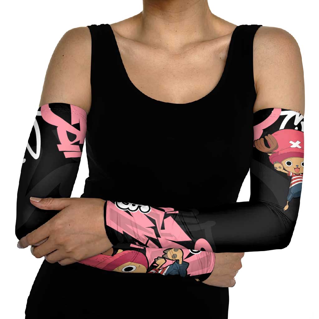 Tony Tony Chopper One Piece Arm Sleeves Graffiti Street Art Anime Collage