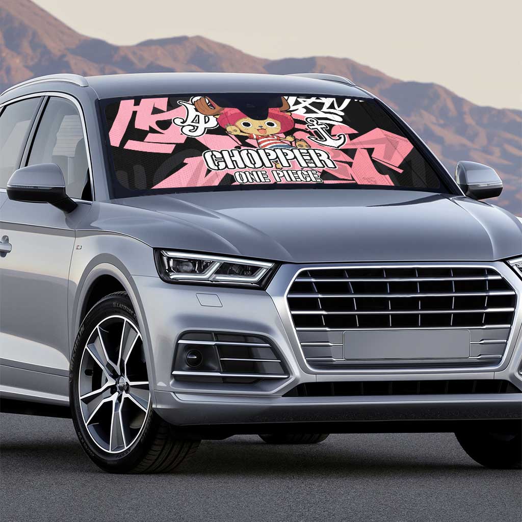Tony Tony Chopper One Piece Auto Sun Shade Graffiti Street Art Anime Collage