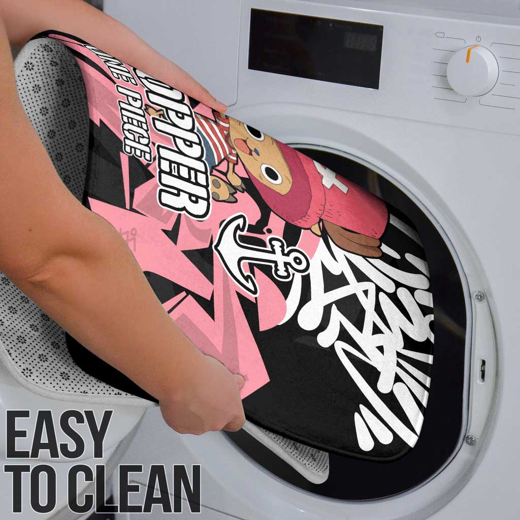Tony Tony Chopper One Piece Bathroom Set Graffiti Street Art Anime Collage