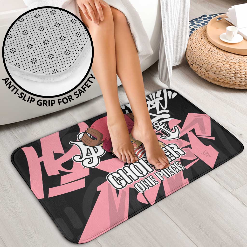 Tony Tony Chopper One Piece Bathroom Set Graffiti Street Art Anime Collage