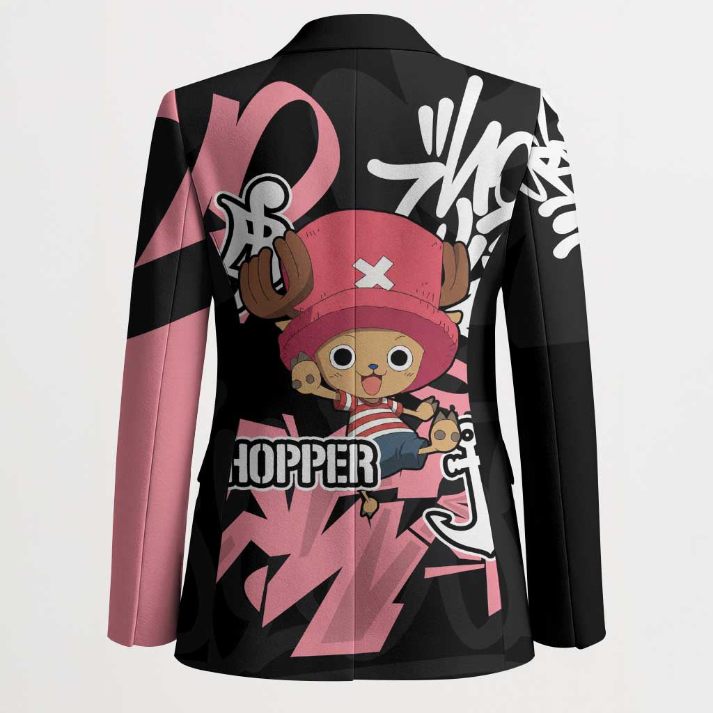 Tony Tony Chopper One Piece Blazer Graffiti Street Art Anime Collage