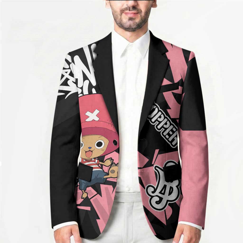 Tony Tony Chopper One Piece Blazer Graffiti Street Art Anime Collage
