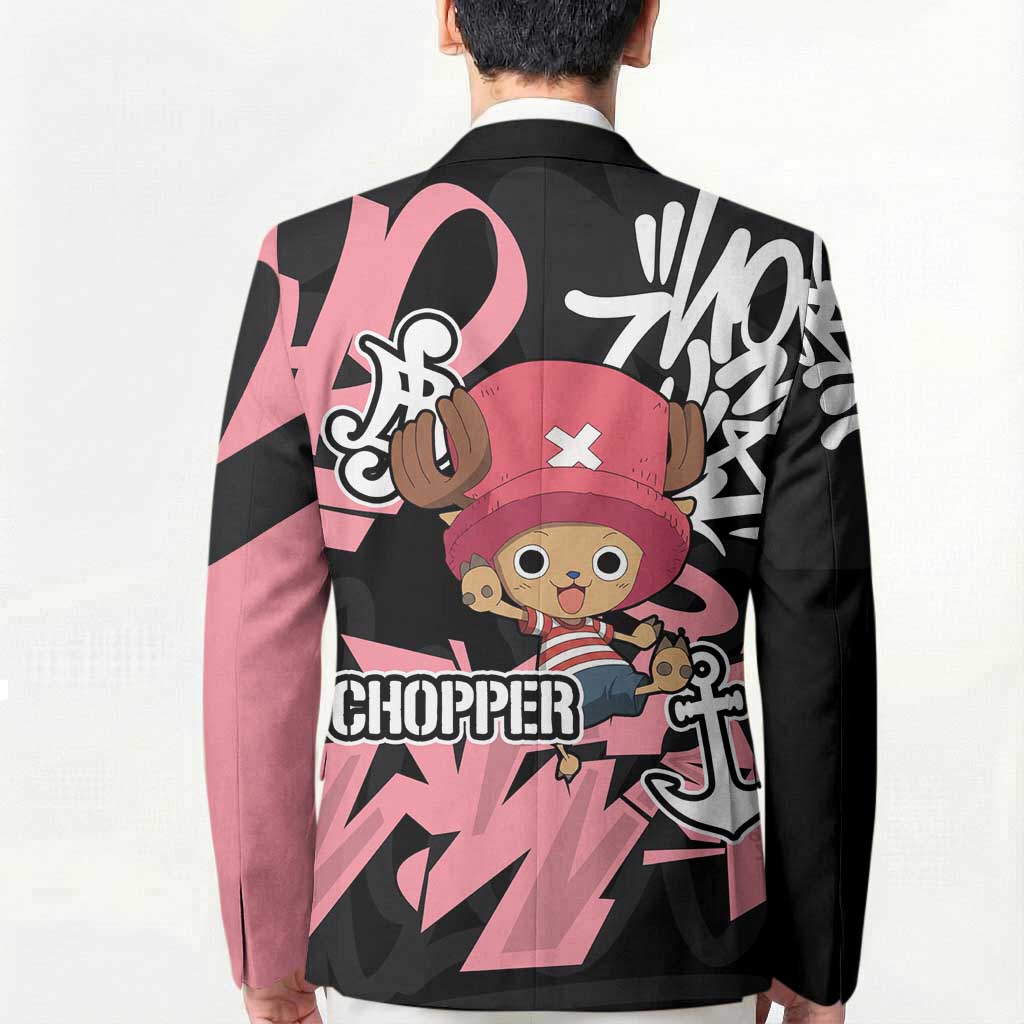 Tony Tony Chopper One Piece Blazer Graffiti Street Art Anime Collage