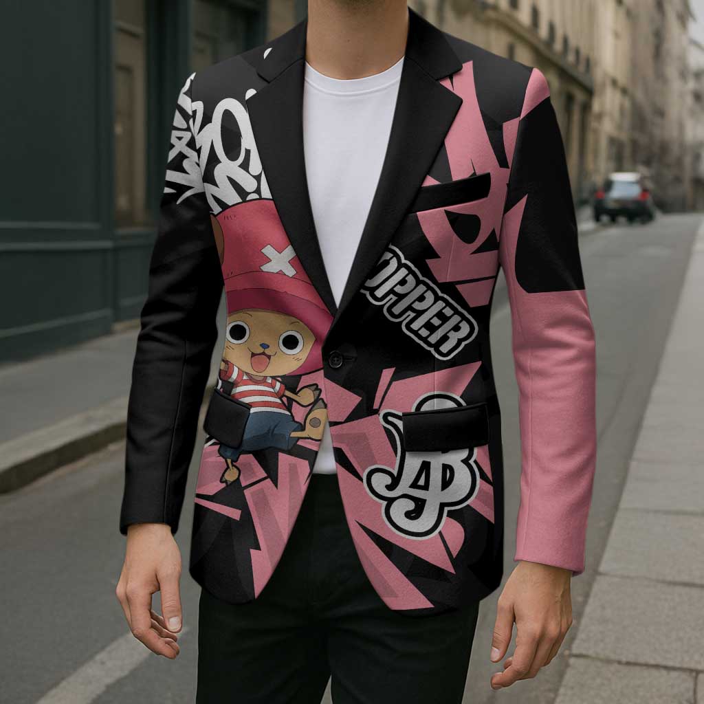 Tony Tony Chopper One Piece Blazer Graffiti Street Art Anime Collage
