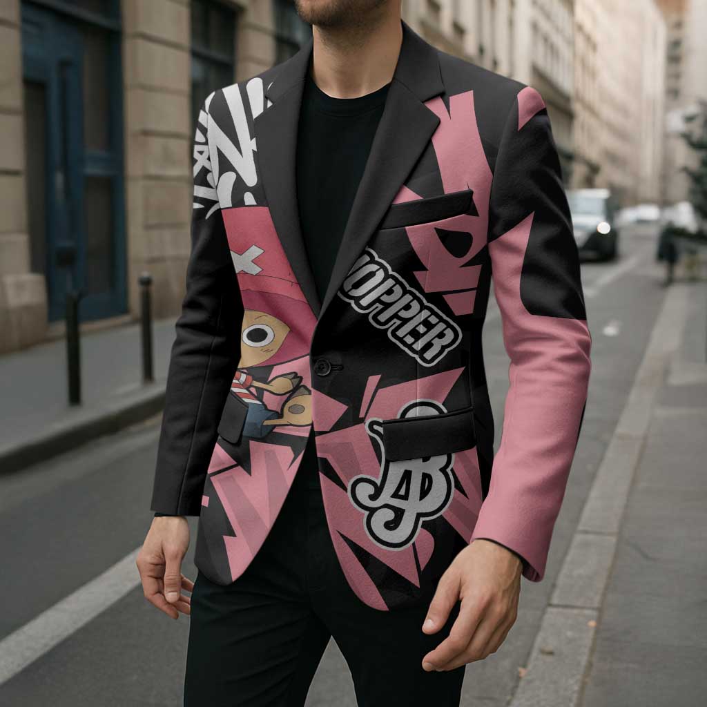Tony Tony Chopper One Piece Blazer Graffiti Street Art Anime Collage