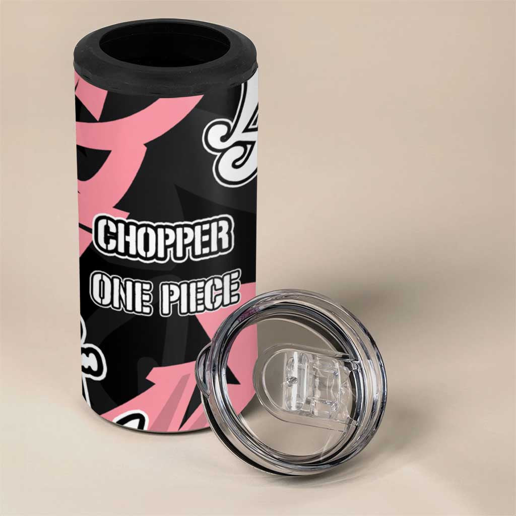 Tony Tony Chopper One Piece 4 in 1 Can Cooler Tumbler Graffiti Street Art Anime Collage