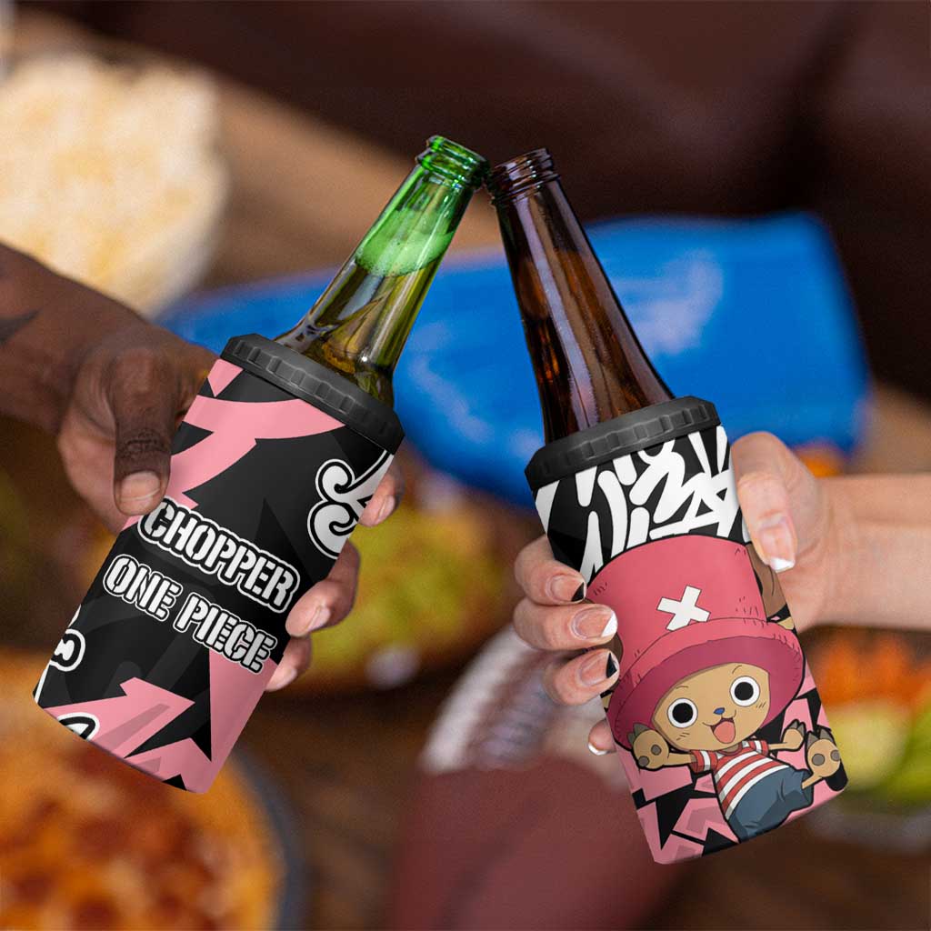 Tony Tony Chopper One Piece 4 in 1 Can Cooler Tumbler Graffiti Street Art Anime Collage