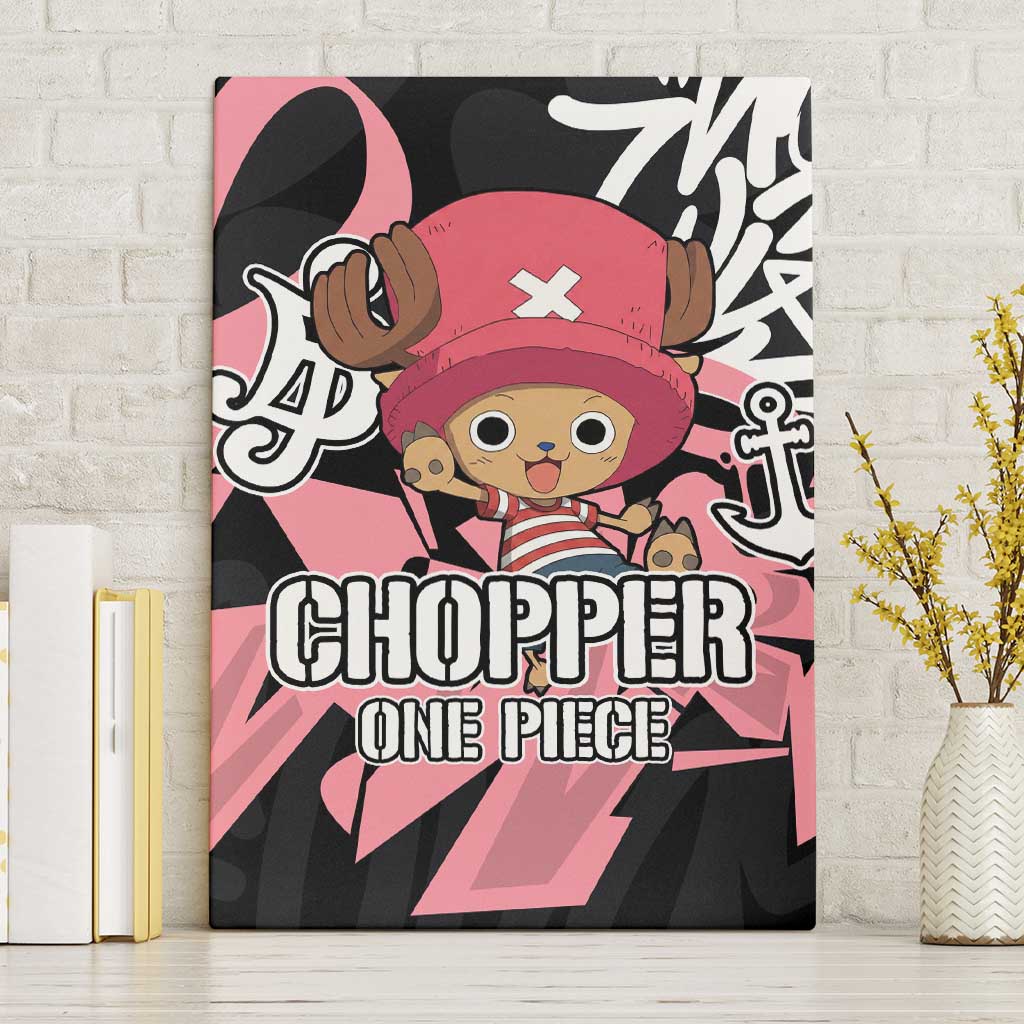 Tony Tony Chopper One Piece Canvas Wall Art Graffiti Street Art Anime Collage