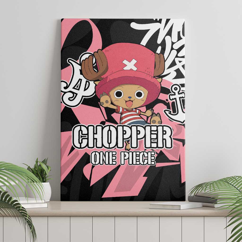 Tony Tony Chopper One Piece Canvas Wall Art Graffiti Street Art Anime Collage