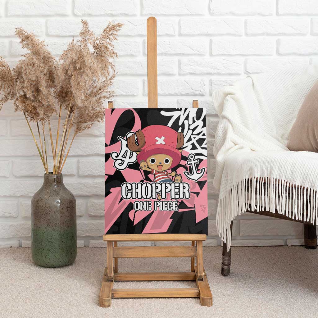 Tony Tony Chopper One Piece Canvas Wall Art Graffiti Street Art Anime Collage
