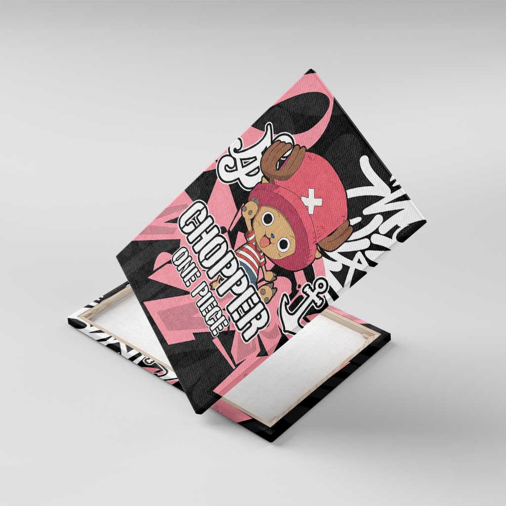 Tony Tony Chopper One Piece Canvas Wall Art Graffiti Street Art Anime Collage