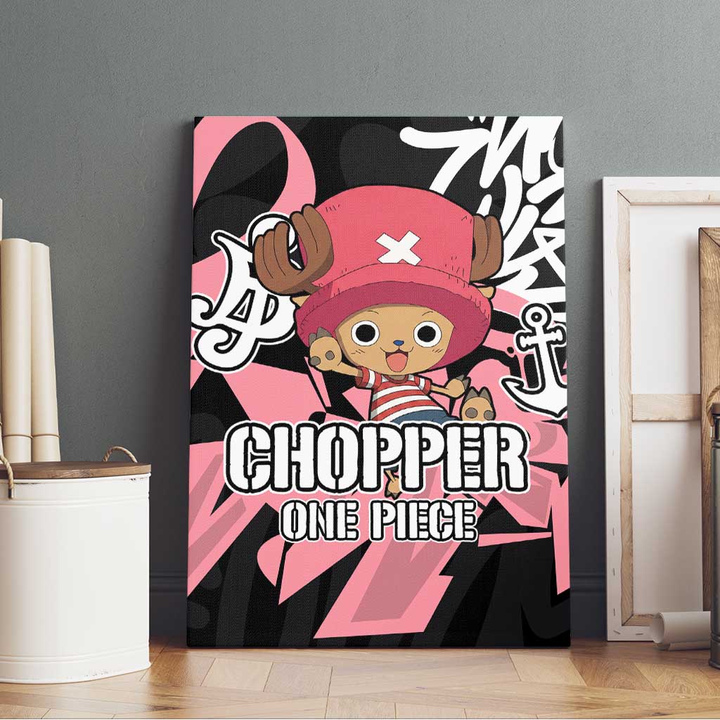 Tony Tony Chopper One Piece Canvas Wall Art Graffiti Street Art Anime Collage