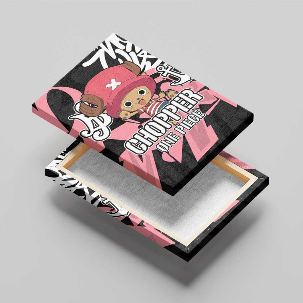 Tony Tony Chopper One Piece Canvas Wall Art Graffiti Street Art Anime Collage
