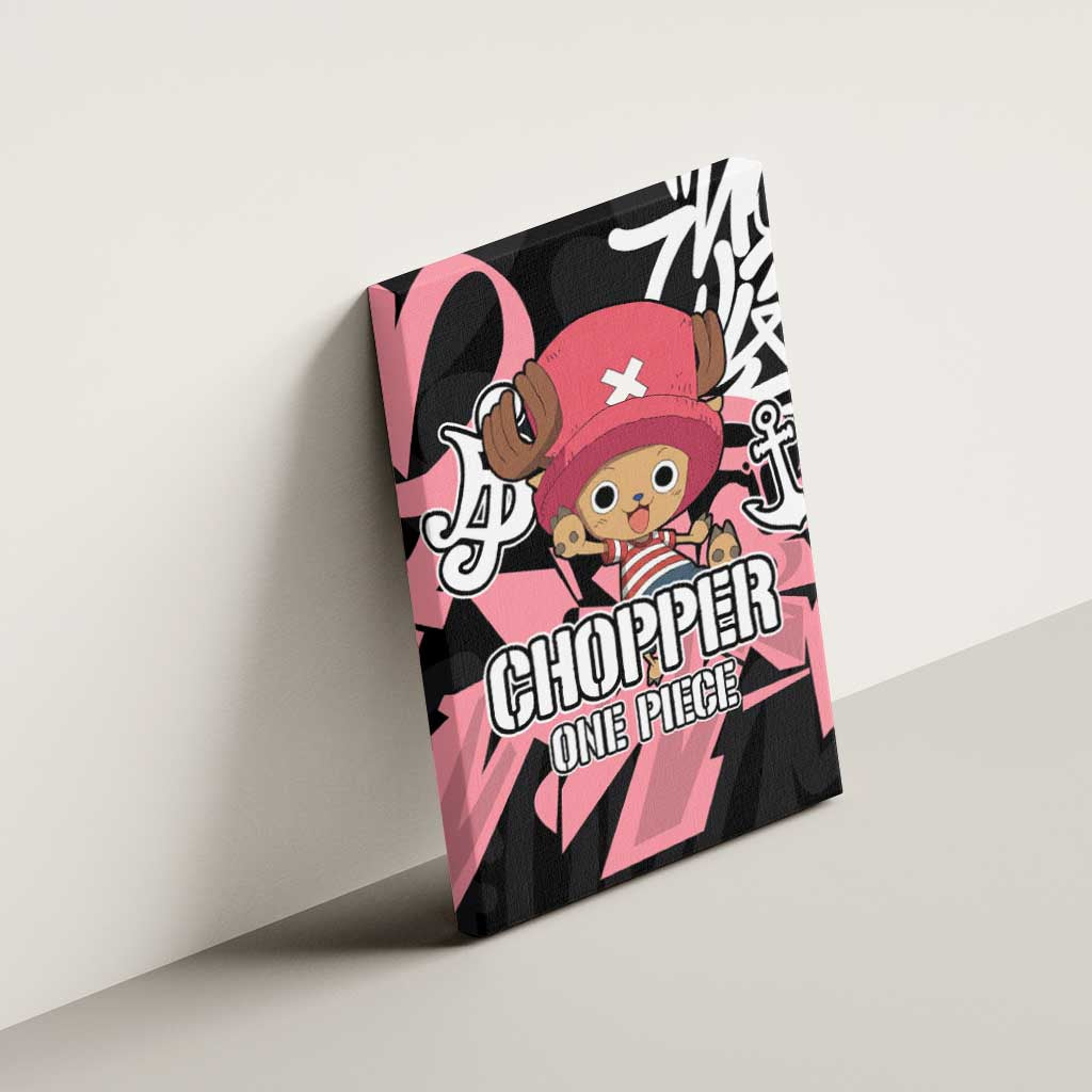 Tony Tony Chopper One Piece Canvas Wall Art Graffiti Street Art Anime Collage