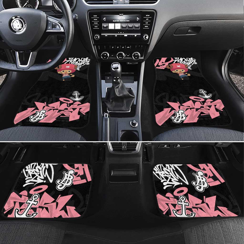Tony Tony Chopper One Piece Car Mats Graffiti Street Art Anime Collage
