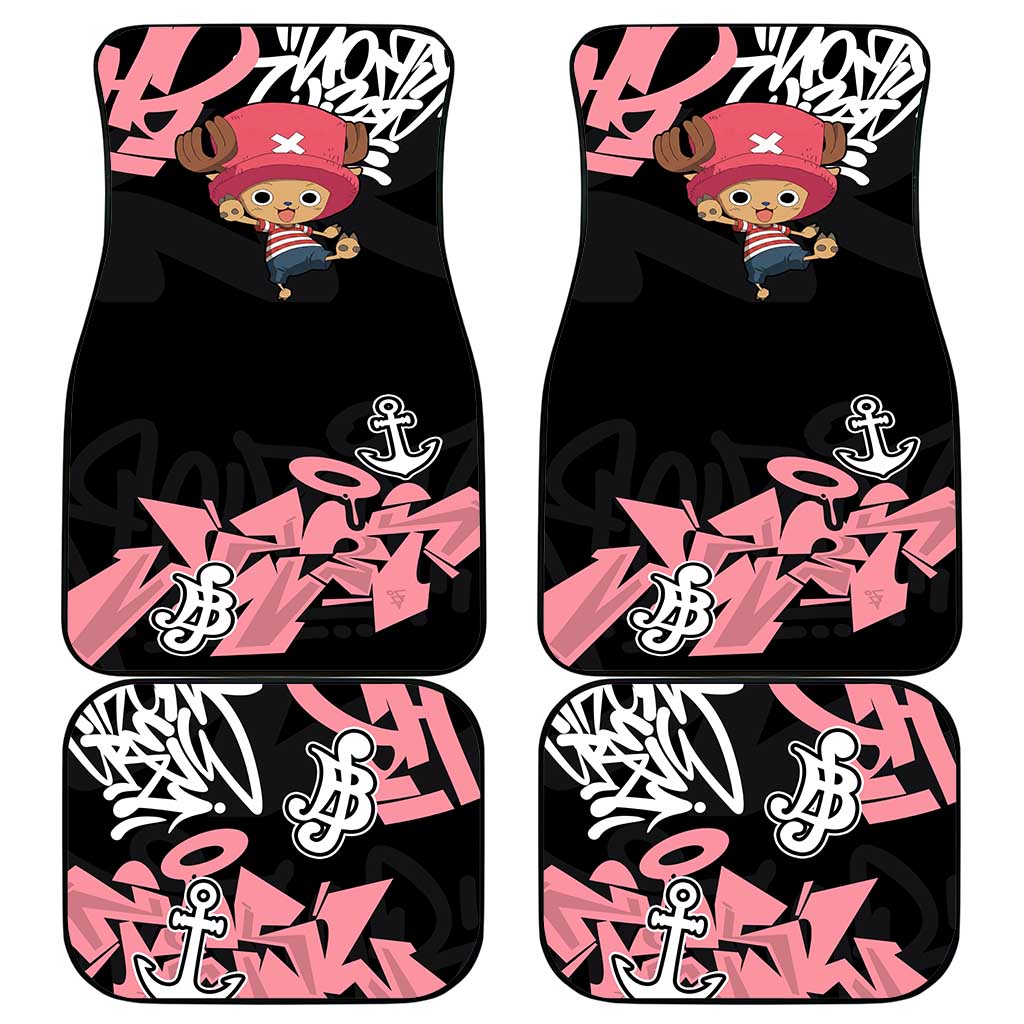 Tony Tony Chopper One Piece Car Mats Graffiti Street Art Anime Collage