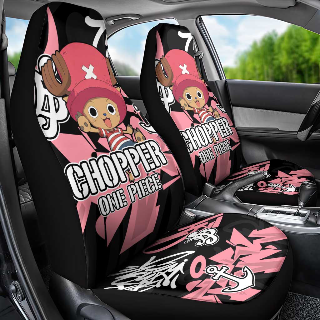 Tony Tony Chopper One Piece Car Seat Cover Graffiti Street Art Anime Collage