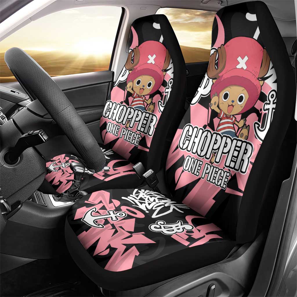 Tony Tony Chopper One Piece Car Seat Cover Graffiti Street Art Anime Collage