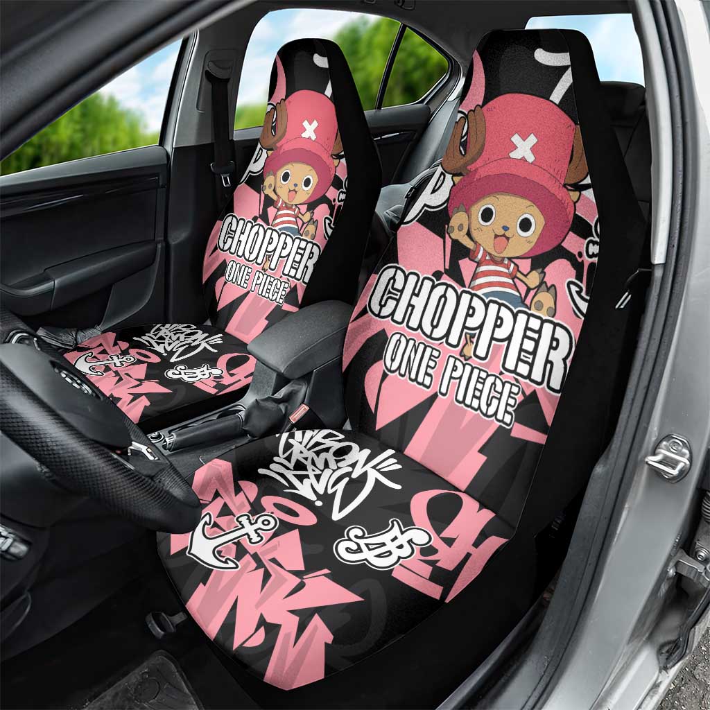 Tony Tony Chopper One Piece Car Seat Cover Graffiti Street Art Anime Collage