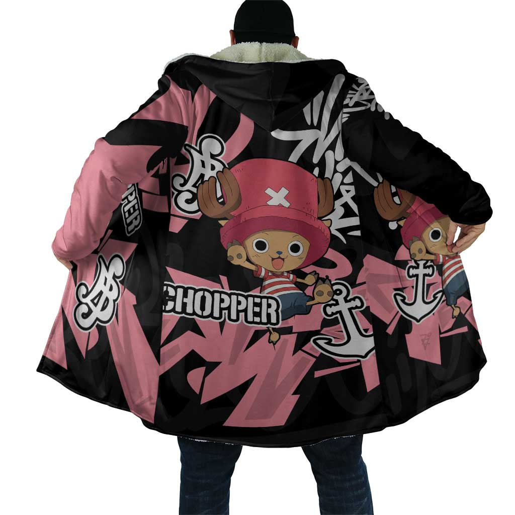 Tony Tony Chopper One Piece Cloak Graffiti Street Art Anime Collage