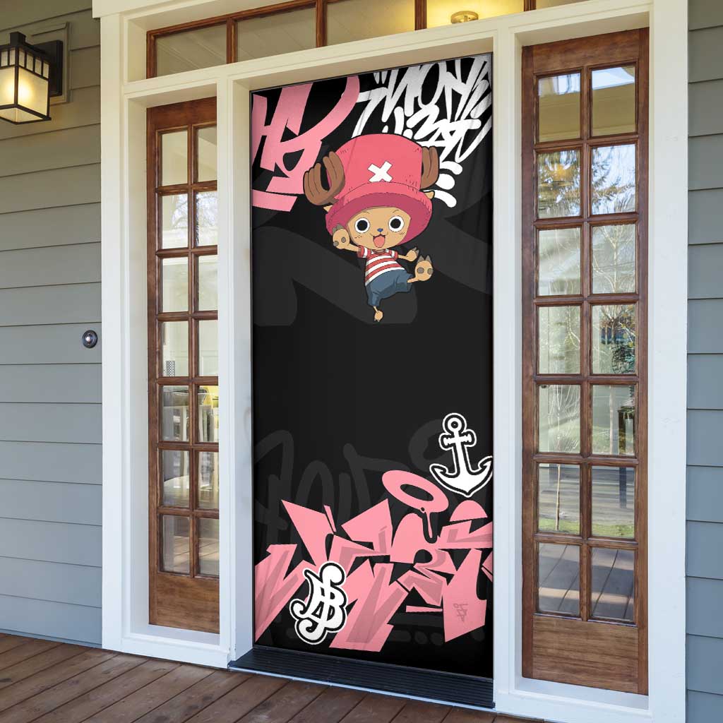 Tony Tony Chopper One Piece Door Cover Graffiti Street Art Anime Collage