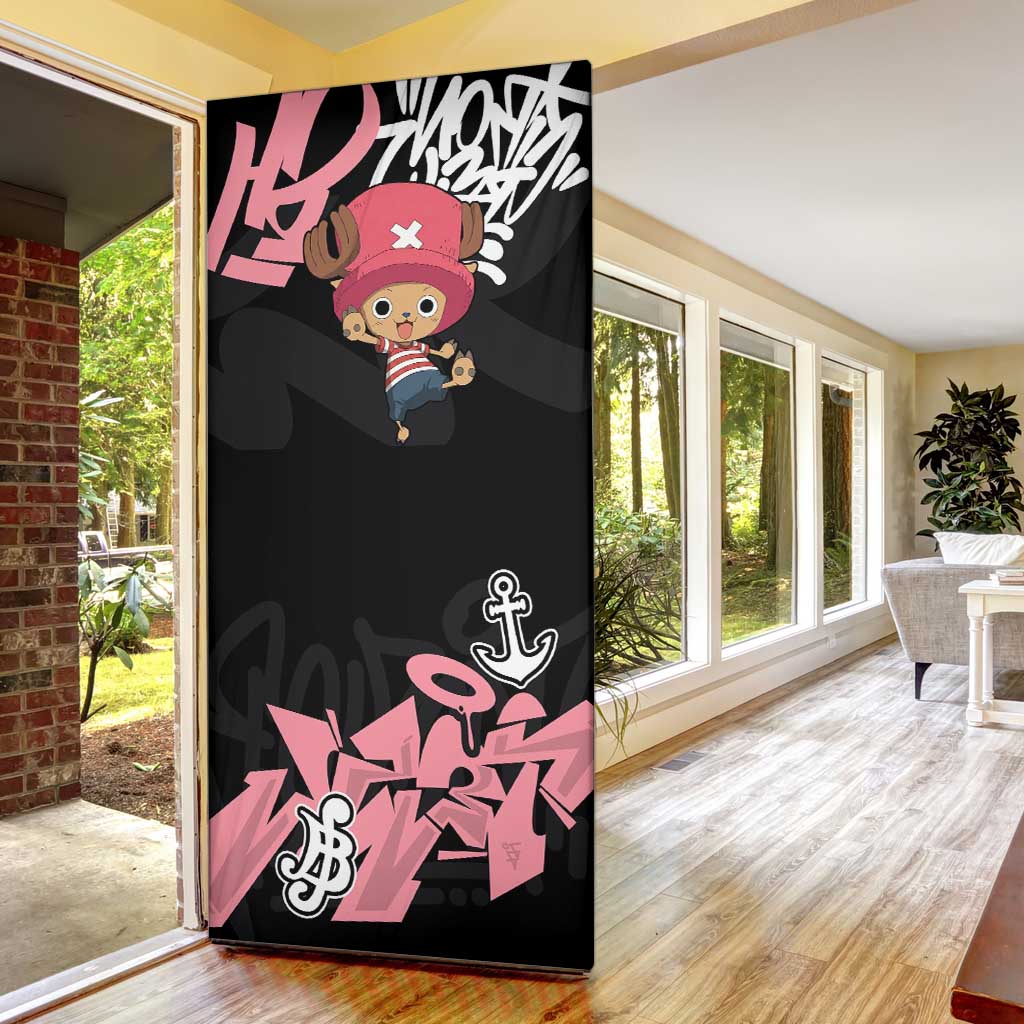 Tony Tony Chopper One Piece Door Cover Graffiti Street Art Anime Collage