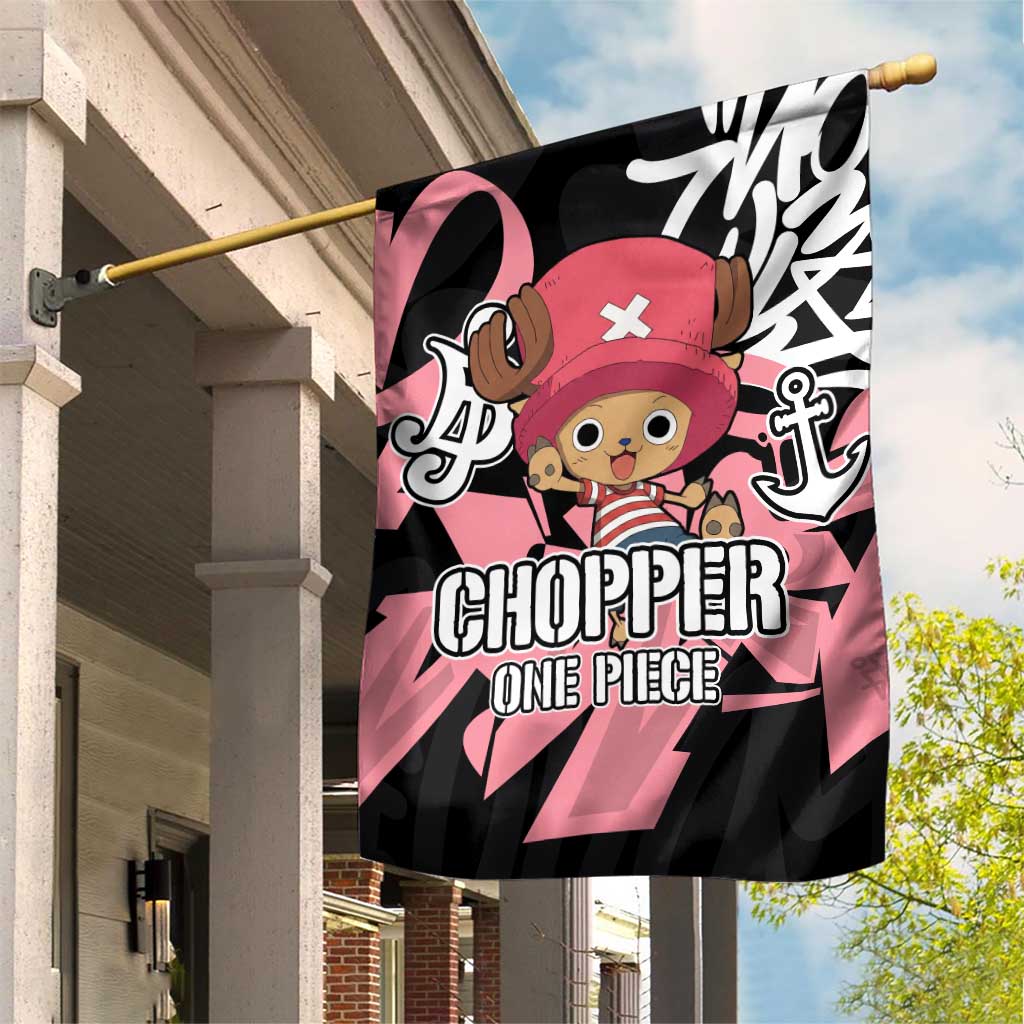 Tony Tony Chopper One Piece Garden Flag Graffiti Street Art Anime Collage