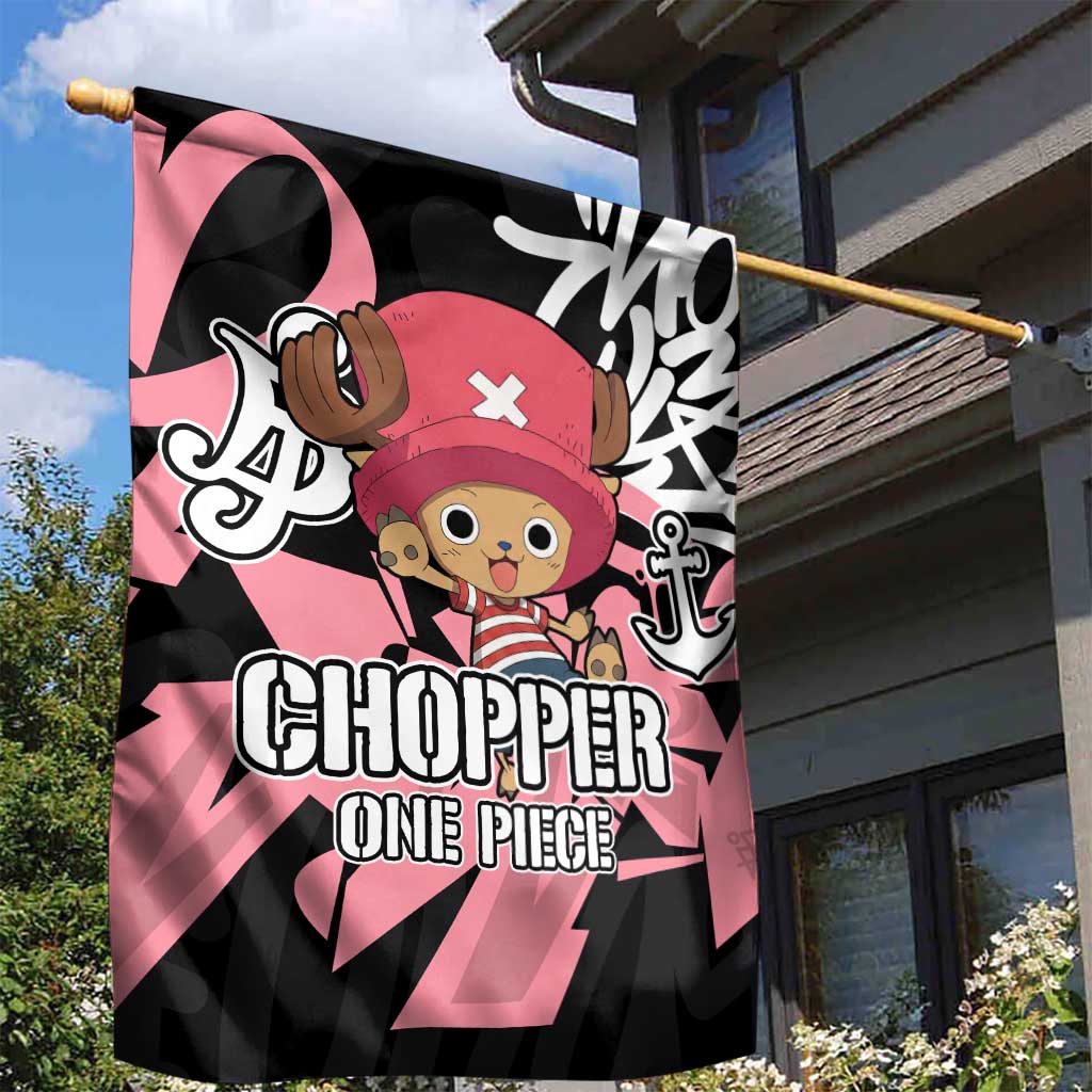 Tony Tony Chopper One Piece Garden Flag Graffiti Street Art Anime Collage