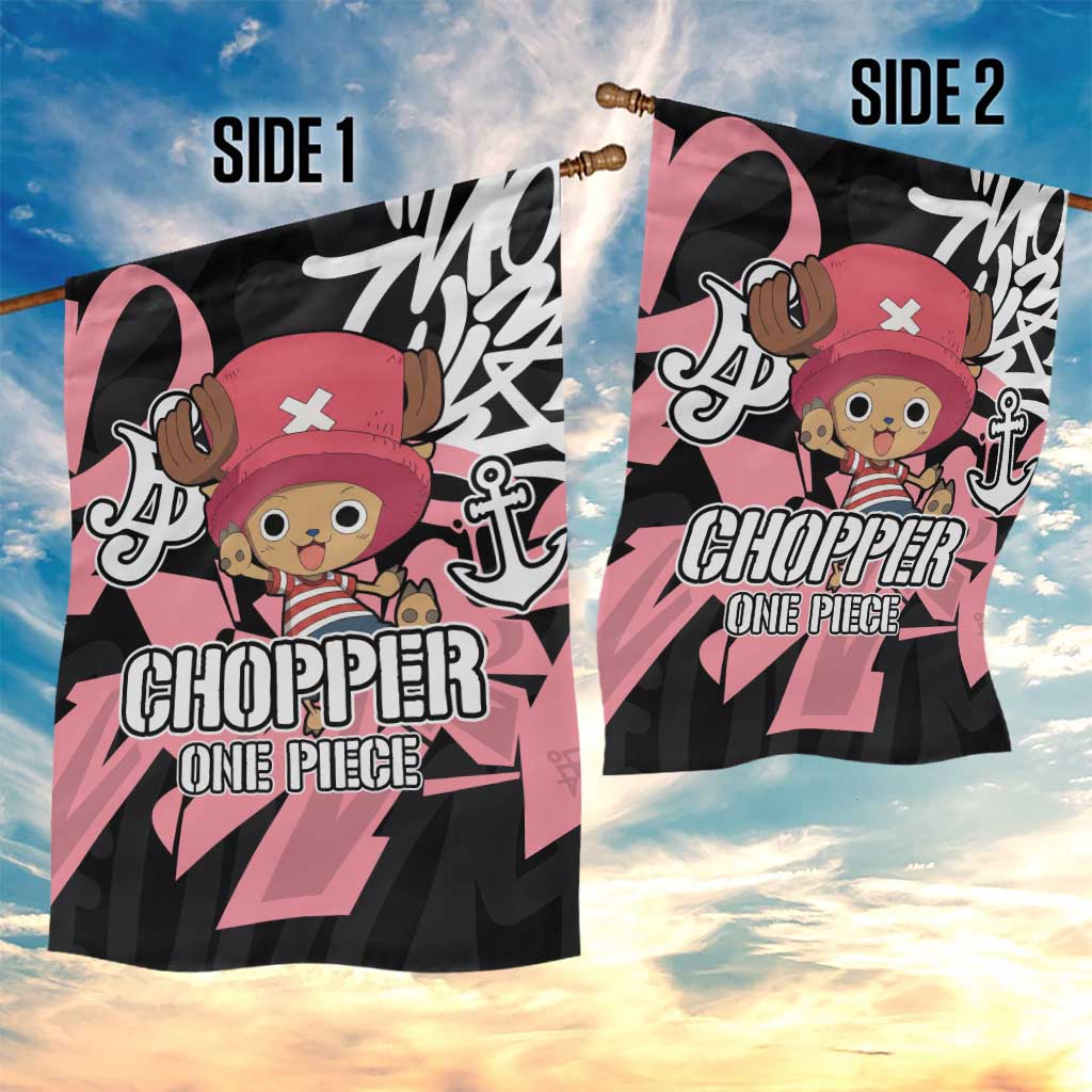 Tony Tony Chopper One Piece Garden Flag Graffiti Street Art Anime Collage