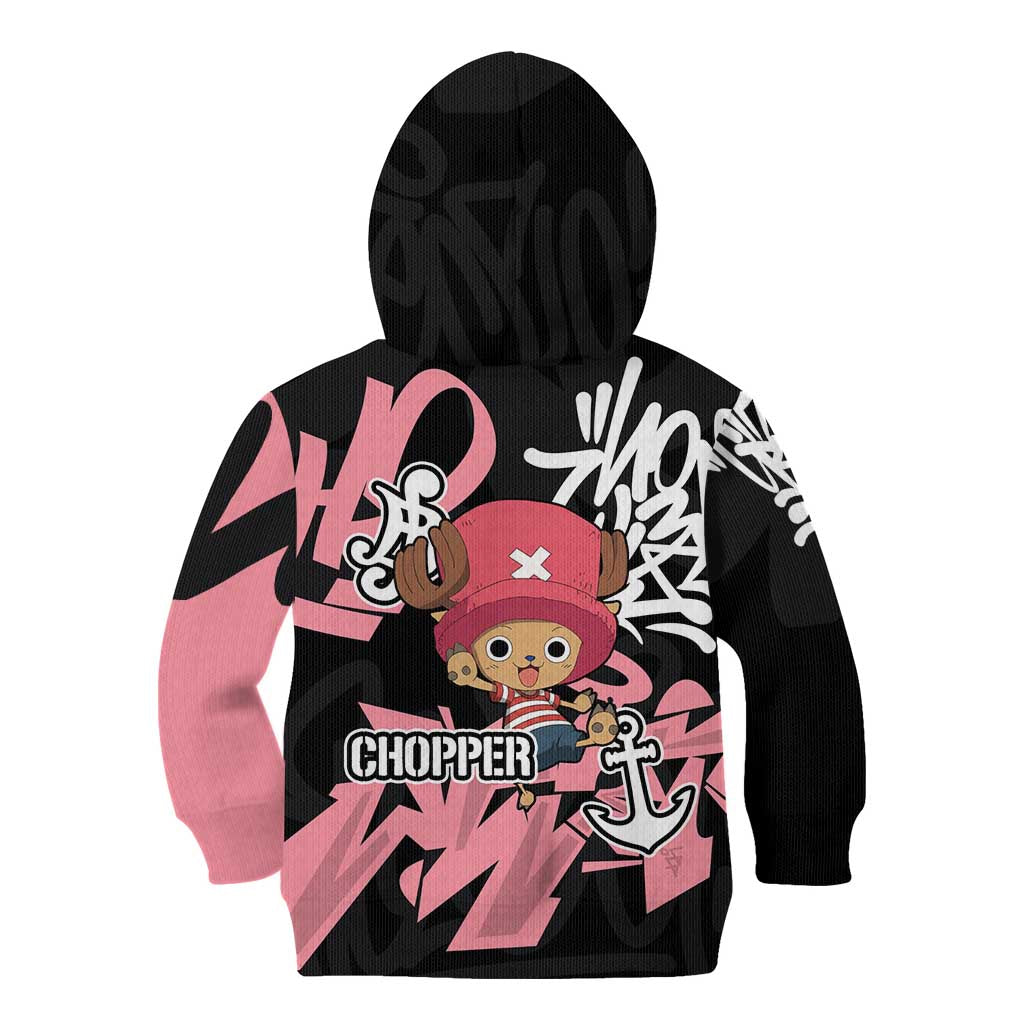 Tony Tony Chopper One Piece Kid Hoodie Graffiti Street Art Anime Collage