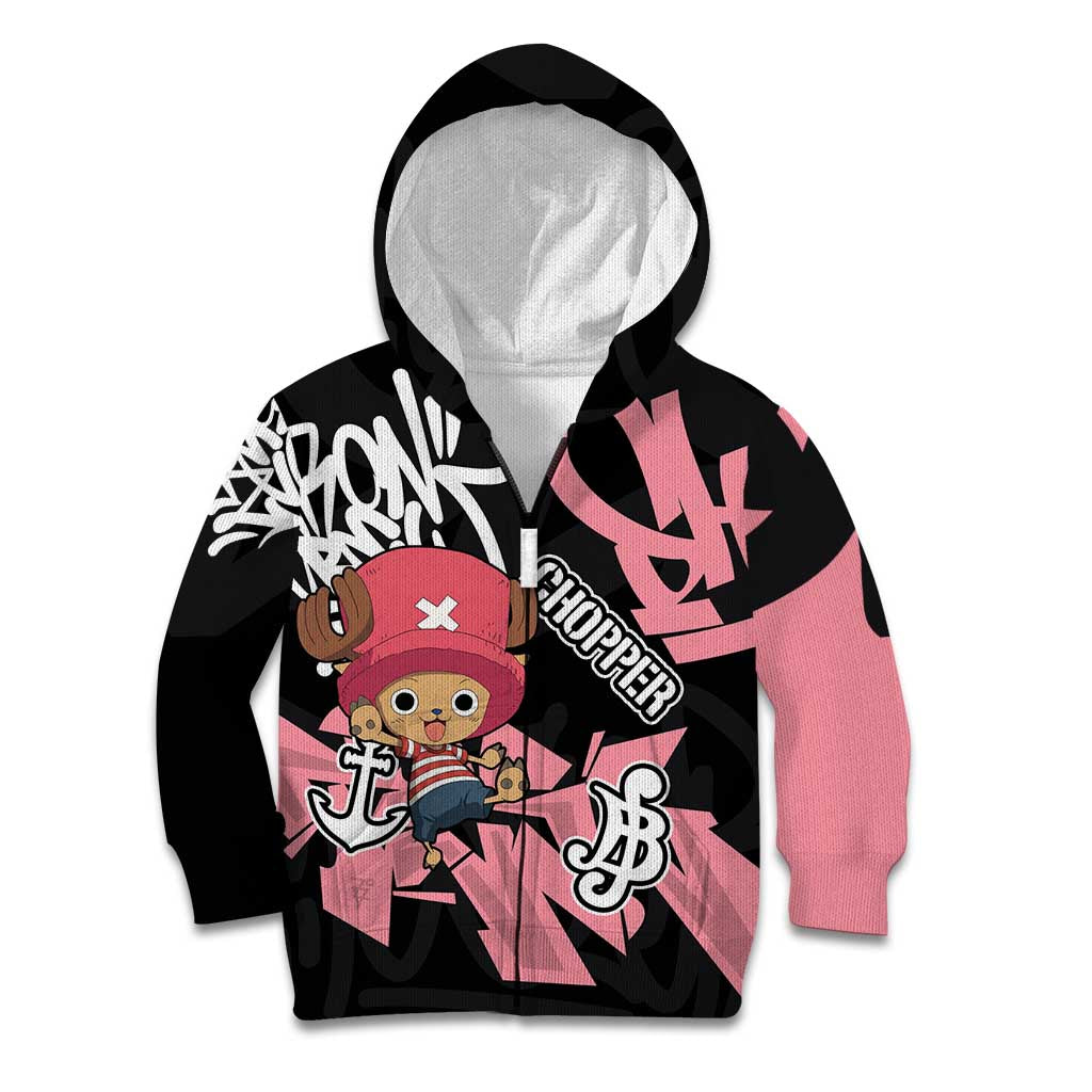 Tony Tony Chopper One Piece Kid Hoodie Graffiti Street Art Anime Collage