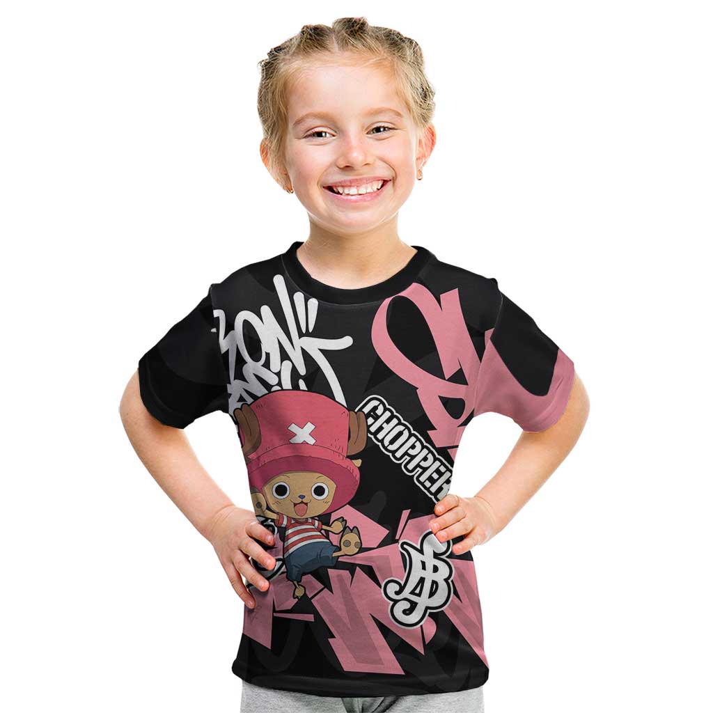 Tony Tony Chopper One Piece Kid T Shirt Graffiti Street Art Anime Collage