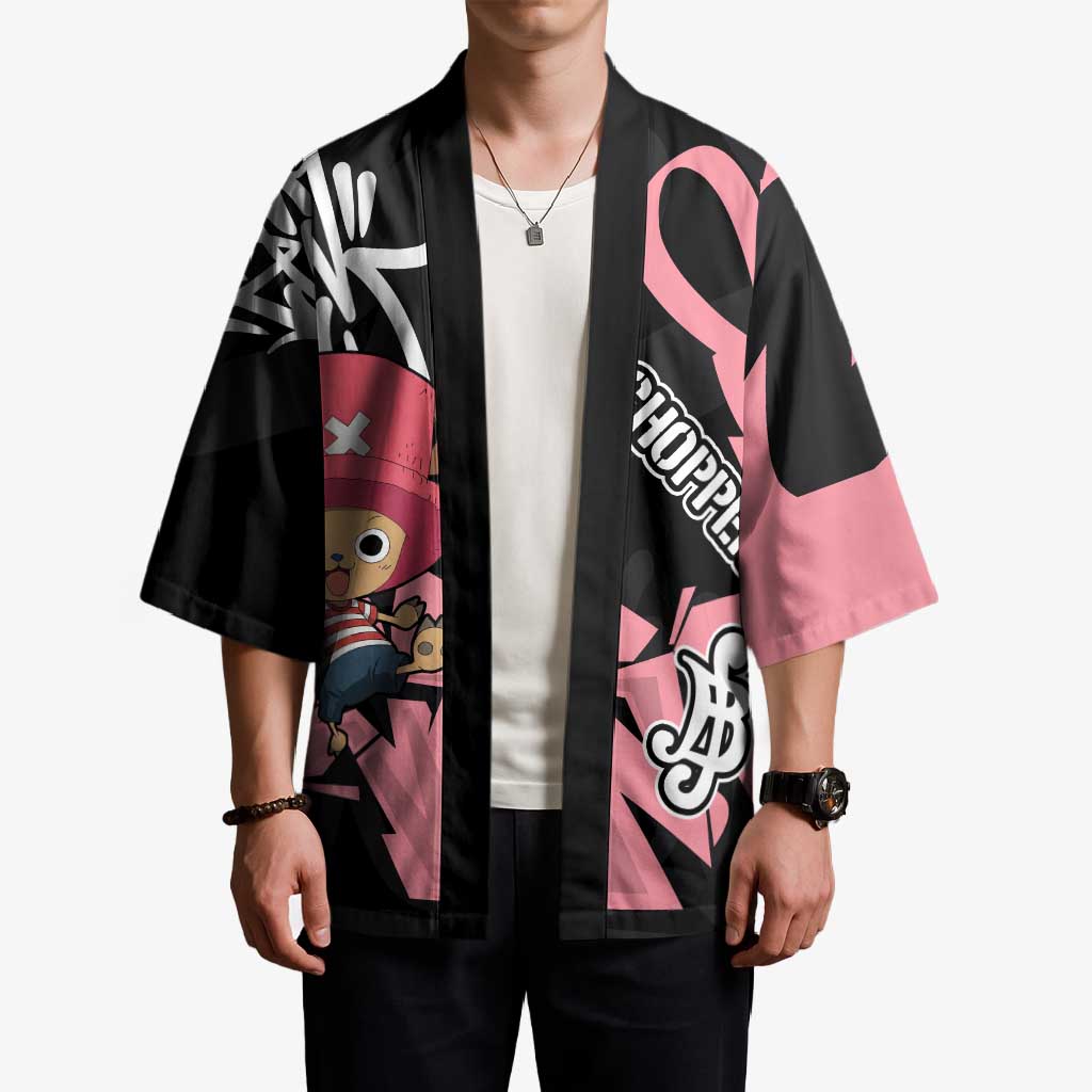 Tony Tony Chopper One Piece Kimono Graffiti Street Art Anime Collage