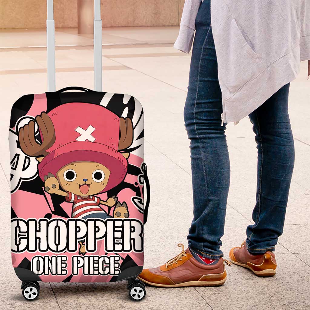 Tony Tony Chopper One Piece Luggage Cover Graffiti Street Art Anime Collage