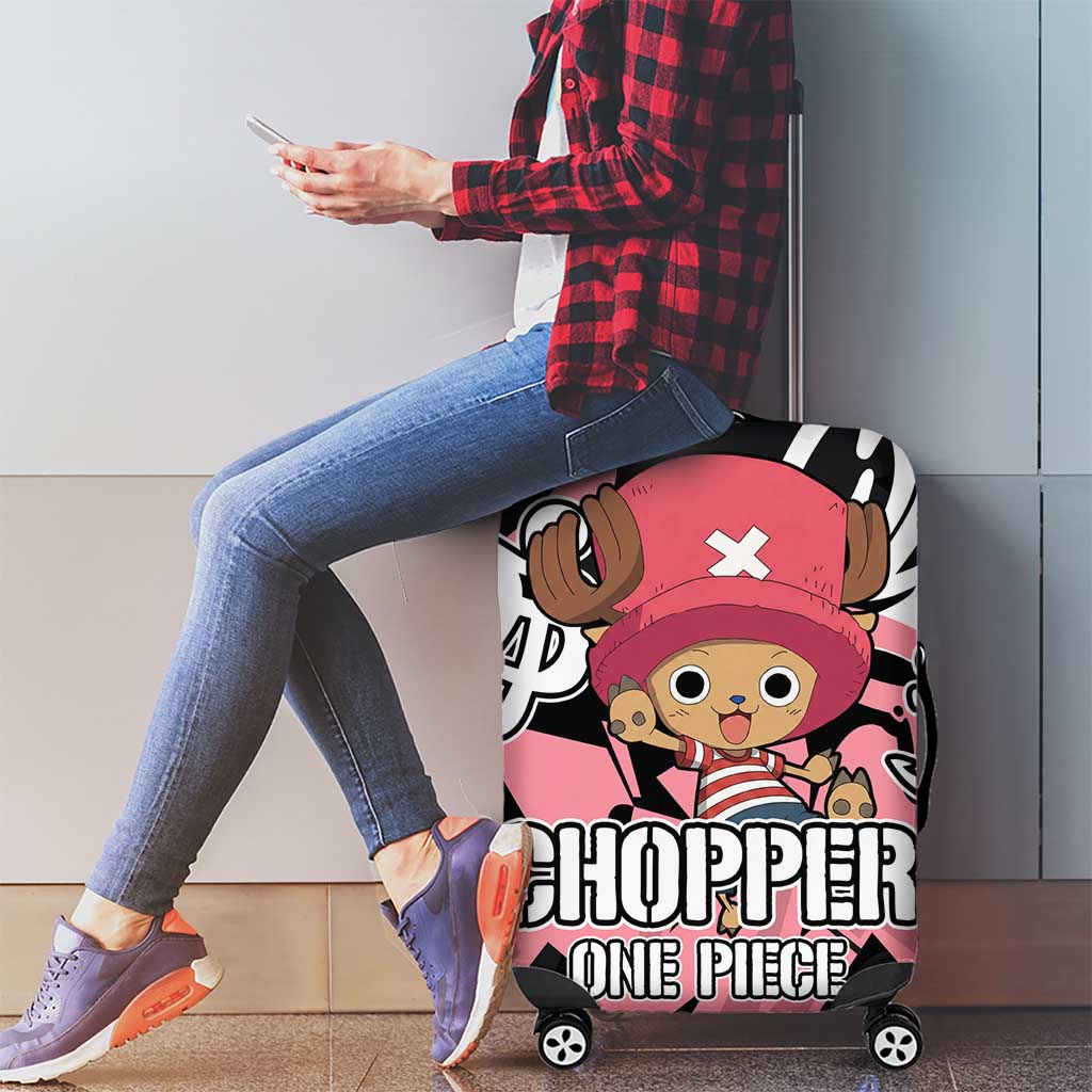 Tony Tony Chopper One Piece Luggage Cover Graffiti Street Art Anime Collage