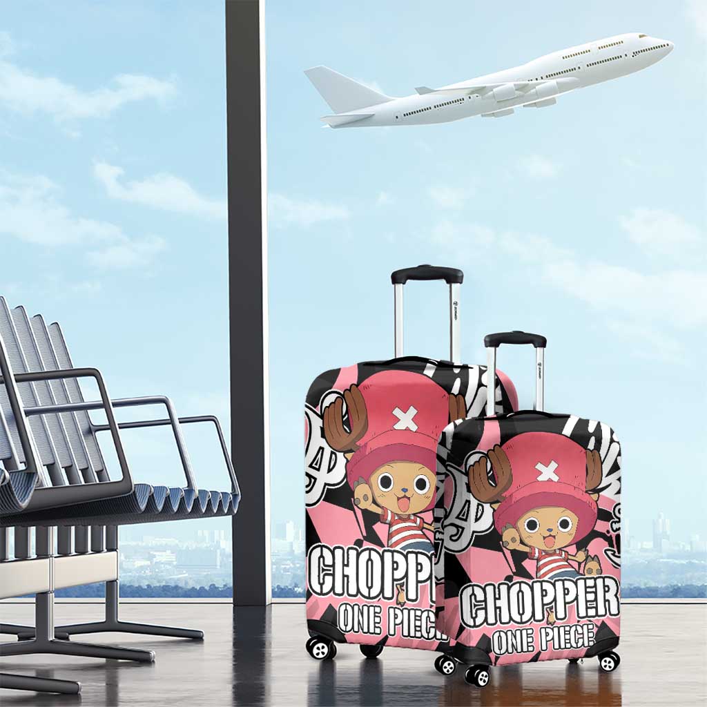 Tony Tony Chopper One Piece Luggage Cover Graffiti Street Art Anime Collage