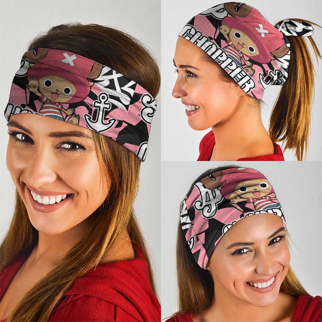 Tony Tony Chopper One Piece Neck Gaiter Graffiti Street Art Anime Collage