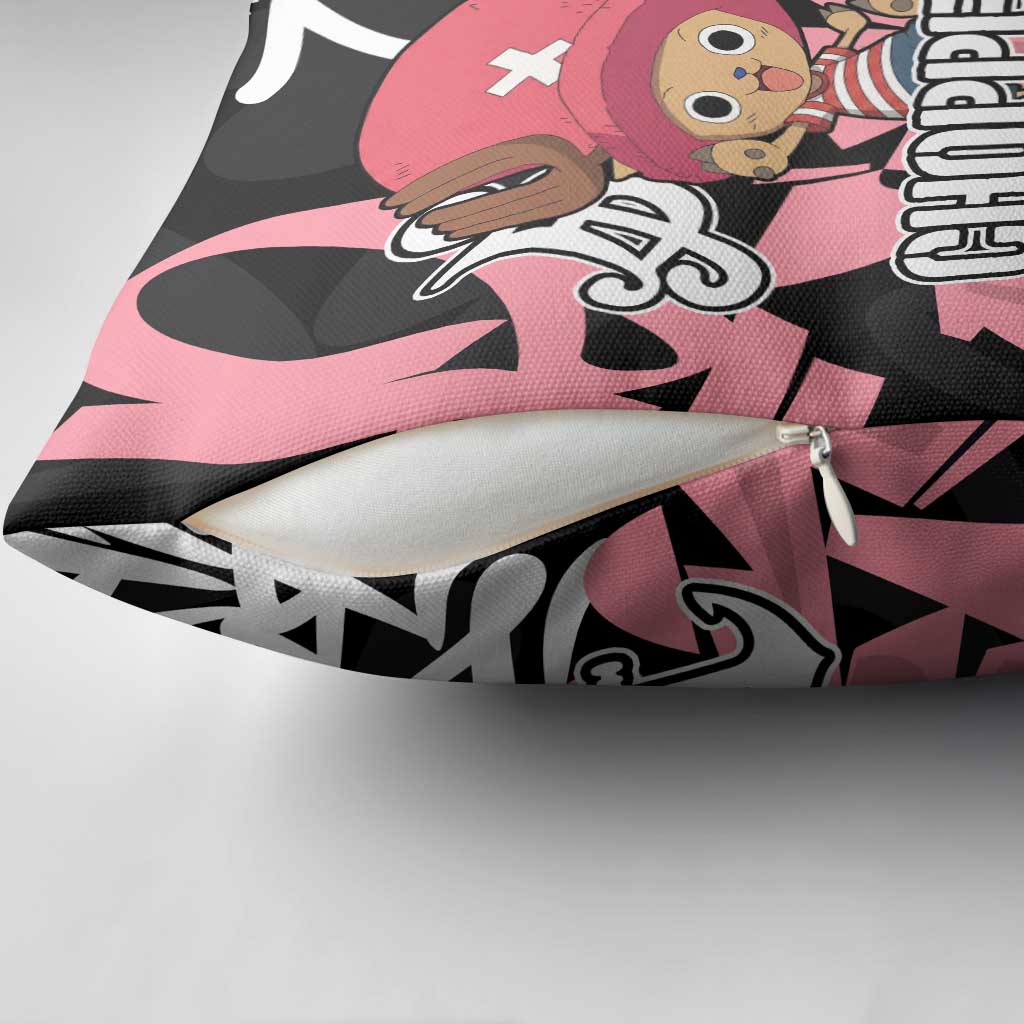 Tony Tony Chopper One Piece Pillow Cover Graffiti Street Art Anime Collage