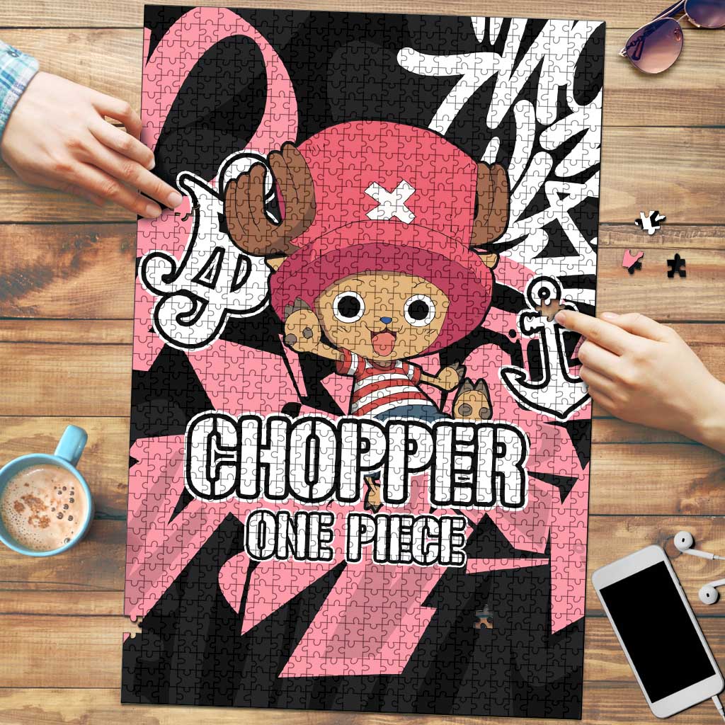 Tony Tony Chopper One Piece Puzzle Graffiti Street Art Anime Collage
