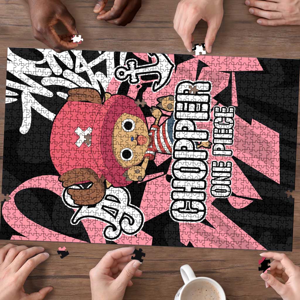 Tony Tony Chopper One Piece Puzzle Graffiti Street Art Anime Collage