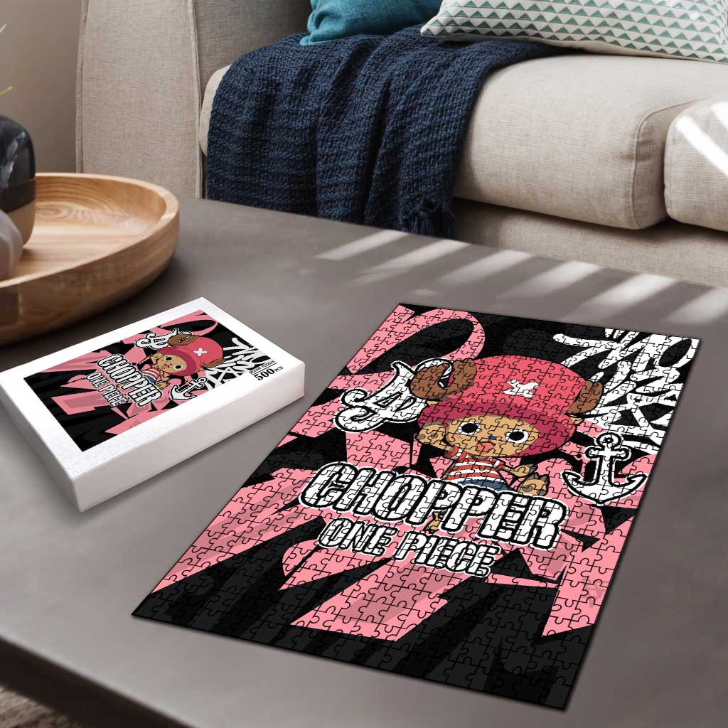 Tony Tony Chopper One Piece Puzzle Graffiti Street Art Anime Collage