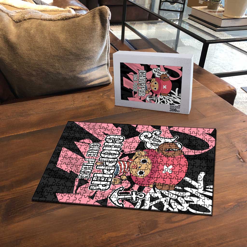 Tony Tony Chopper One Piece Puzzle Graffiti Street Art Anime Collage