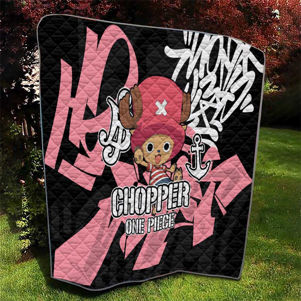 Tony Tony Chopper One Piece Quilt Graffiti Street Art Anime Collage