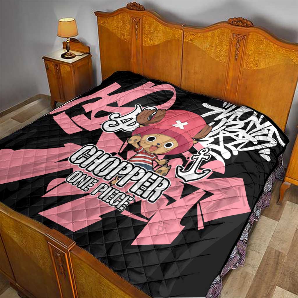 Tony Tony Chopper One Piece Quilt Graffiti Street Art Anime Collage