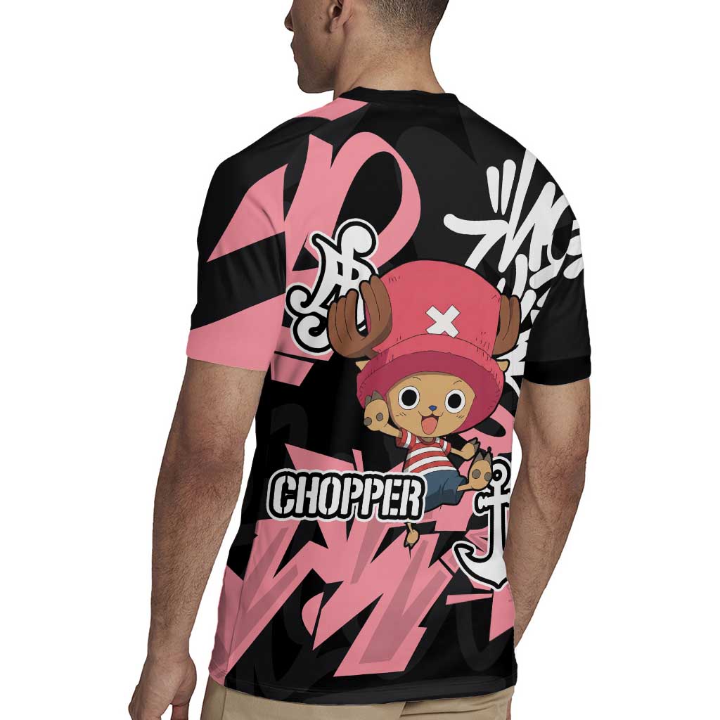 Tony Tony Chopper One Piece Rugby Jersey Graffiti Street Art Anime Collage