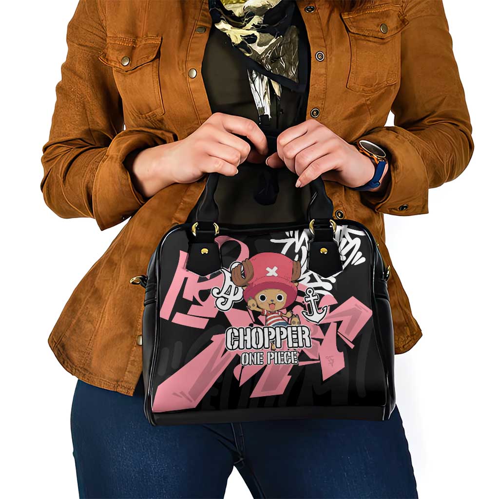 Tony Tony Chopper One Piece Shoulder Handbag Graffiti Street Art Anime Collage