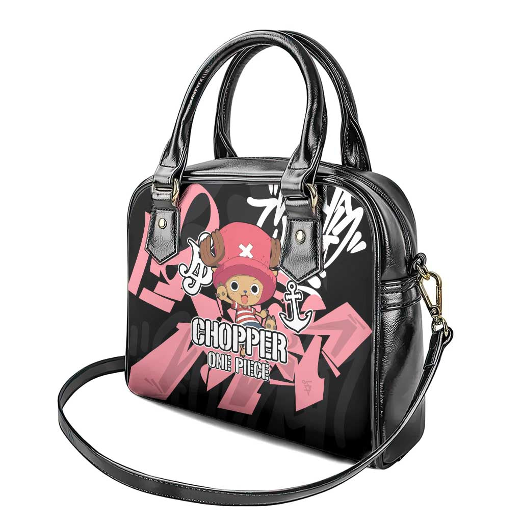 Tony Tony Chopper One Piece Shoulder Handbag Graffiti Street Art Anime Collage